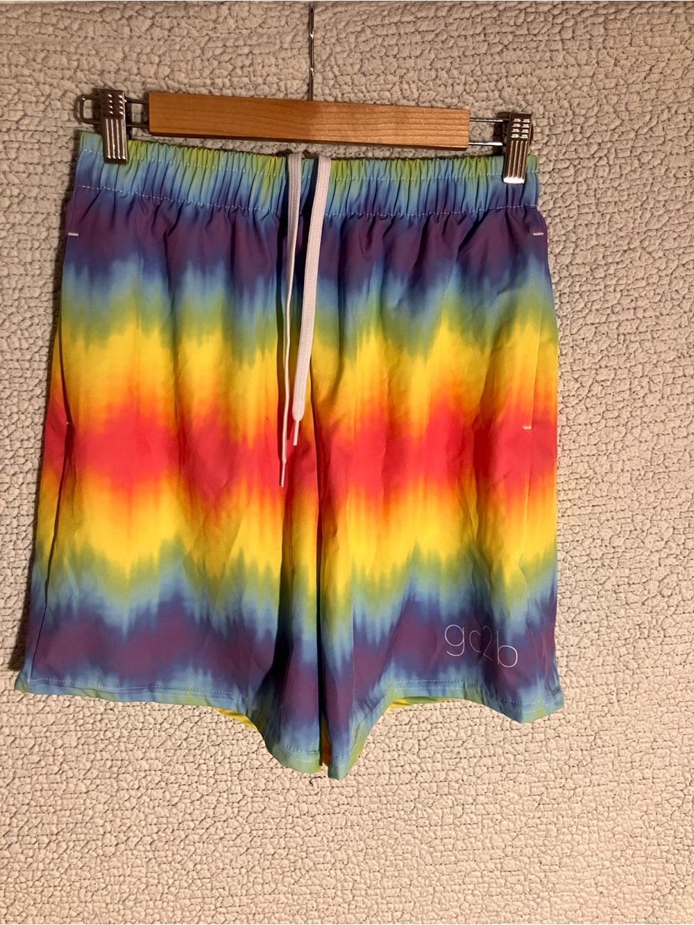Men's Rainbow Tie-Dye Swim Shorts - Multicolor